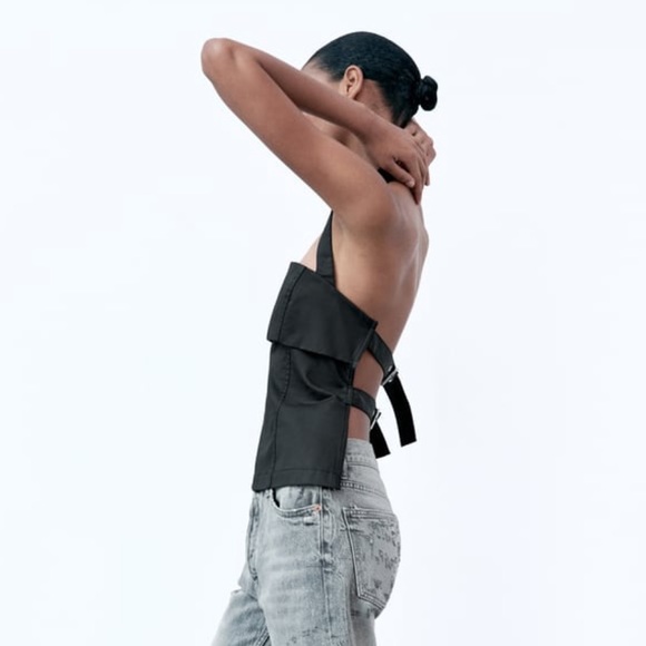 Waxed Halter Top - Picture 4 of 5